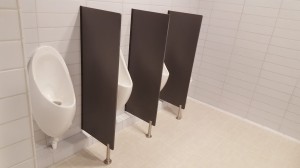 Urinaltrennwand HPL LUX - große Auswahl an Farben